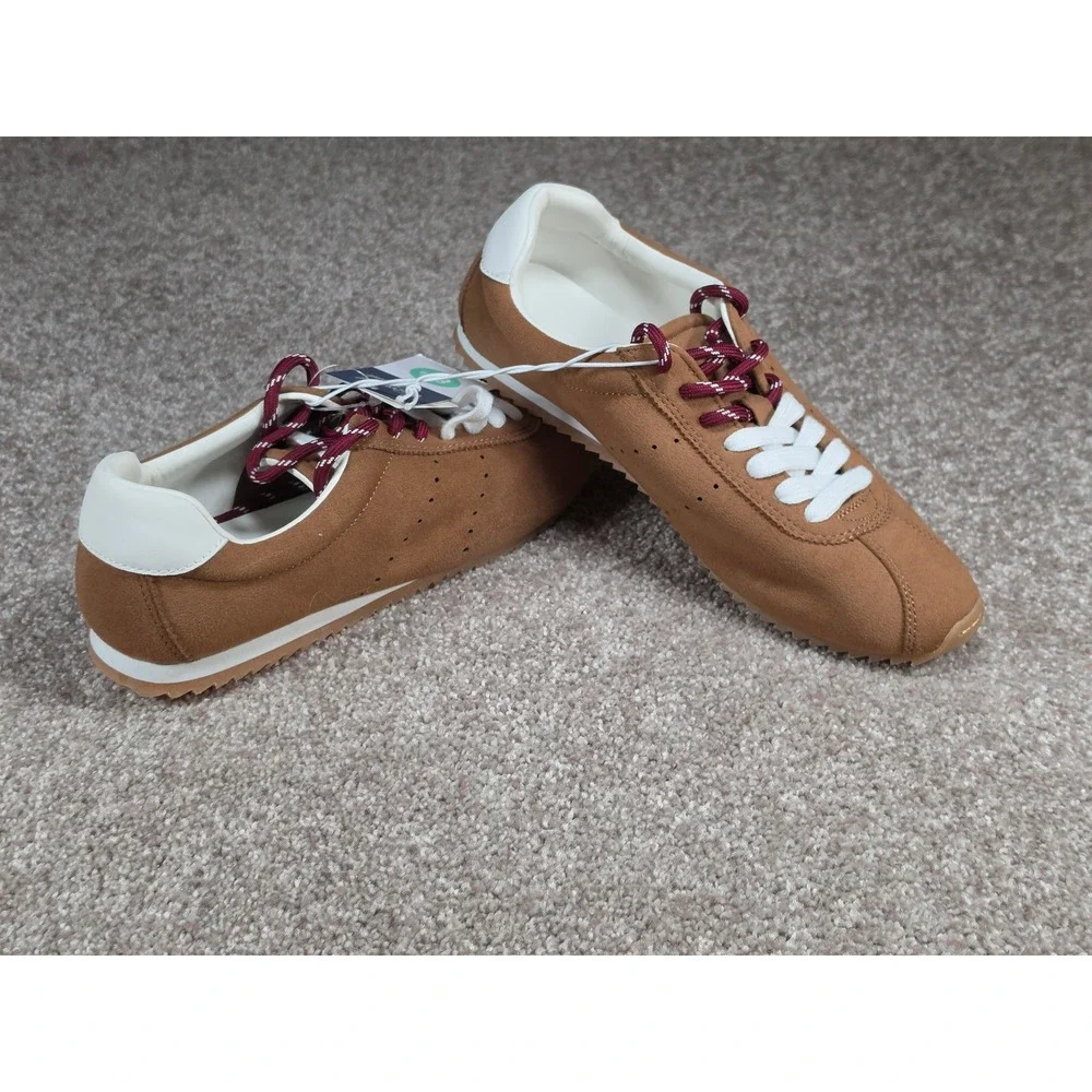 Universal Thread Jojo Brown Faux Suede Memory Foam Sneakers Womens 8.5 NEW - Picture 3 of 6